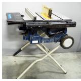 Ryobi 10" Portable Table Saw, Base Collapses For Transport, Powers On
