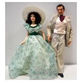 Gone With The Wind Character Dolls, Includes Rhett Butler And Scarlet O
