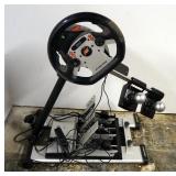 Fanatec Racing Wheel, Includes Pedals, And Gear Shifts