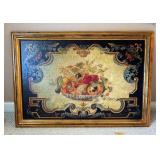 Framed Under Glass Claude Monet Prints Qty2, 23in x 19in, And Framed Painted n Board Still Life 24in