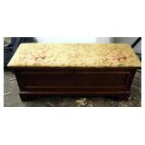 Lane Cedar Lined Hope Chest, With Upholstered Cushion, 18" x 44" x 15.5"