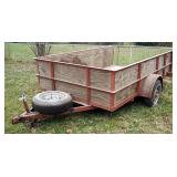 2004 Homemade Single Axel Dump Utility Trailer, 10