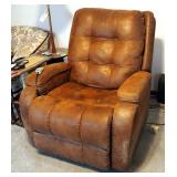 Upholstered Electric Reclining Lift Chair, With Remote, 41" x 36" x 36", Powers On