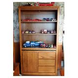 Pure And Simple Solid Wood Lighted 3 Drawer Hutch, 71.5" x 38" x 17"