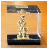 Wolrd War II Service Metal With Matching Coin, For Three Centuries Paper Weight, And America Stands 