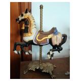 Precious Arts Limited Edition Ceramic Carousel Horse, 7" Tall, Westlend Carousel Horse 8" Tall And T
