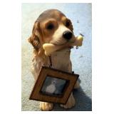 Framed Matted Under Glass Billie J Water Color Puppy Art, Owl Wall Clock, Mirror, Framed Prints, And