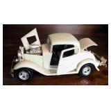 Die Cast 1932 Ford Coupe Model Cars, 1/24 Scale, Qty 2, And Chevy Bank