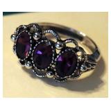 Avon Rings, Sterling Silver Rings And 18K Gold Over Sterling Silver Tennis Bracelet