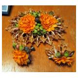 Costume Jewelry Assortment Including Necklaces, Bracelets, Clip On Earrings, Rings And More