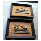 Automemories 1929, 30, And 32 Wall Calendars, Mirro-Scenes Antique Automobile Mirrors, And Framed Ra