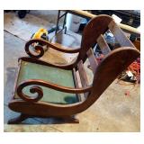 Solid Wood Slat Back Rocker, And Spring Rocker