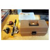 Tackle Boxes, Shimano Spinning Reel, Heddon Automatic Fly Reel, Lures, Weights And More