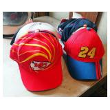 Kansas City Chiefs And Nascar Ball Caps, Most With Original Tags Qty 19