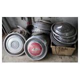 Vintage Chrome Hub Cap Assortment Including Cadillac, Chevrolet, Oldsmobile And More, Approx 33