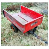 Agrifab Metal Single Axle Dump Cart, 10 Cu Ft