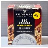 Federal .22 LR Ammo, Approx 550 Rds