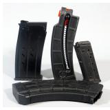 Longarm Magazine Assortment, Total Qty 4, Includes 5.7x28 Cal, .22 LR,