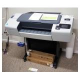 HP Designjet T790 24" E Printer, With Stand And Paper Spools, Qty 3