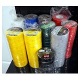 Morris Flame Retardant Vinyl Electric Tape, Various Colors, Red, Black, Grey, White, Blue, And Yello