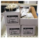 Morris 15 Amp Double Toggle Switches, In Ivory And White