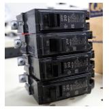 General Electric, 20 Amp Circuit Breaker, Model THQB1120, Qty 4