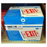 Nicor LED Emergency Exit Signs, Model EXL1, Qty 9