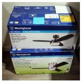 Westinghouse 42" Ceiling Fan, With Light Kit, Model 78764, And Westinghouse 44" Ceiling Fan With LED