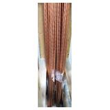 Pointed End Solid Copper Grounding Rods, 1/2" x 8