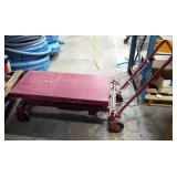 Mobile Scissor Lift Table, 39.5" x 20"