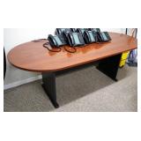 Double Pedestal Conference Table, 29.25" x 80" x 36