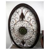 Metal Wall Medallion, 60" x 40"
