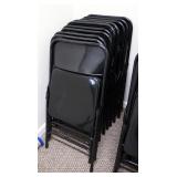 Metal Folding Chairs, Qty 10