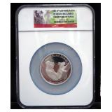 2011 P Australia Silver $8 Coin, First Year Of Issue, Certified By NGC, Graded PF69 Ultra Cameo