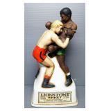 Lionstone Boxing Figures Decanter, Approx. 11" High