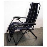 Folding Lounge Chair With Attached Side Table