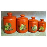 Vintage Kromex Aluminum Cannister Set