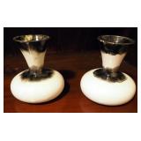 Hand Crafted Ceramic Bud Vases 5" Tall, Qty 2