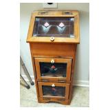 Wood Decorative Potato Bin With Additional Two Compartments, 35" x 14.5" x 13"