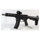 Smith & Wesson M&P 15-22P .22 LR Pistol SN# WAK 8768, Cvlife Red/Green Dot Sight, Laser, Adjustable 