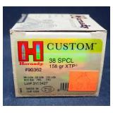 Hornady Custom .38 Spcl Ammo, Approx 25 Rds, Local Pickup Only