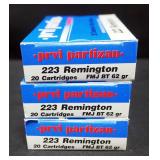 PRVI Partizan .223 REM Ammo, Approx 60 Rds, Local Pickup Only