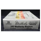 .340 Weatherby Magnum Ammo, Approx 20 Rds, Local Pickup Only