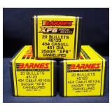 Barnes XPB Pistol Bullet 454 Casull 250 gr XPB Cannelured Bullets, Approx Qty 60 (3 Boxes Of 20)