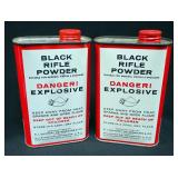 Du Pont Fg Superfine Black Rifle Powder, 1 lb Cans, Qty 2