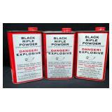 Du Pont Fg Superfine Black Rifle Powder, 1 lb Cans, Qty 3