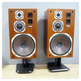 Yamaha Tower Speakers Model NS-690II, Qty 2, Both With Stands