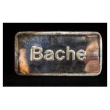 One Ounce .999 Fine Silver Bar Marked Bache