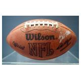 Autographed NFL Football, Signatures Include Gale Sayers, Len Dawson, Derrick Thomas, Chris Martin, 