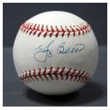 Yogi Berra Autographed Baseball With Ticket To Yogi Berra Signing Event